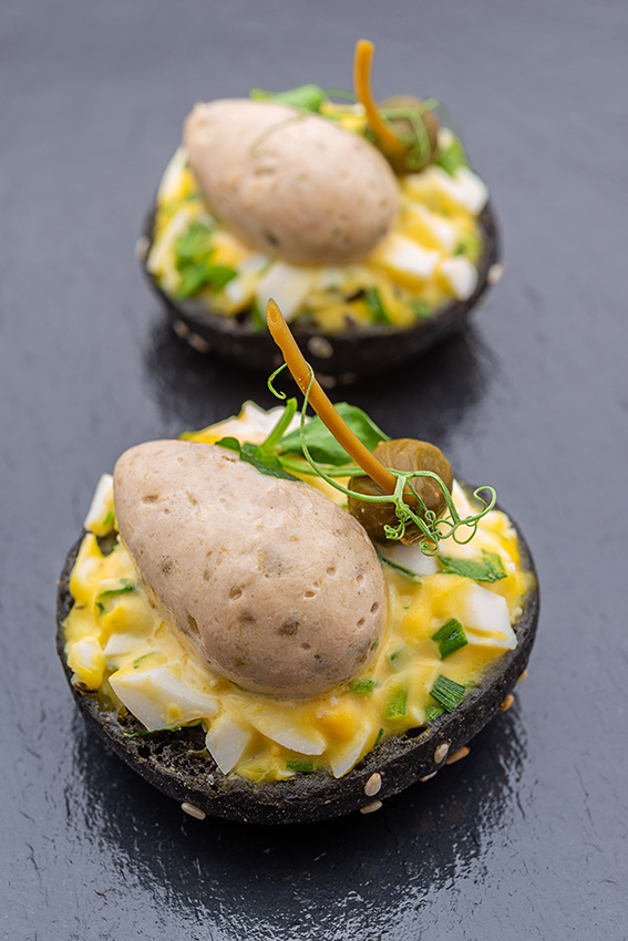 Bun de Thon et œuf